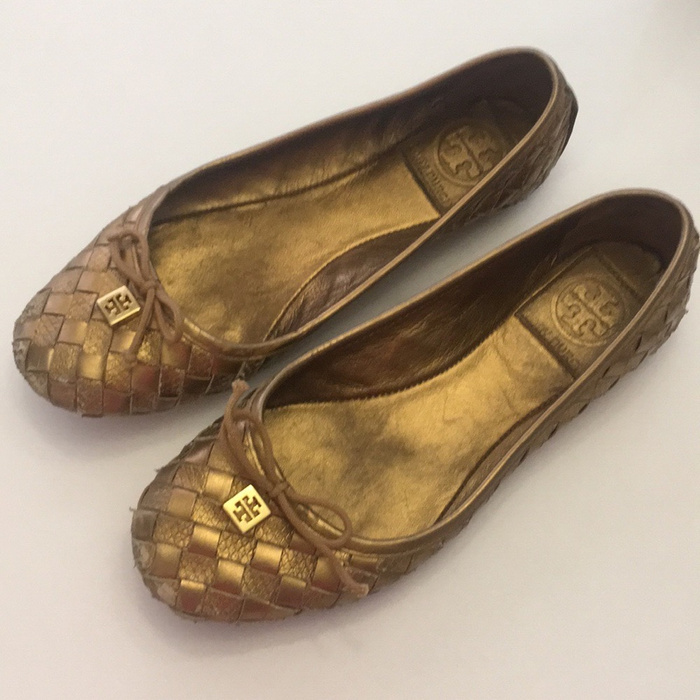 Tory Burch Woven Leather Flats